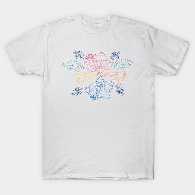 Cute colorful plant lovers design T-Shirt by Earthy Planty